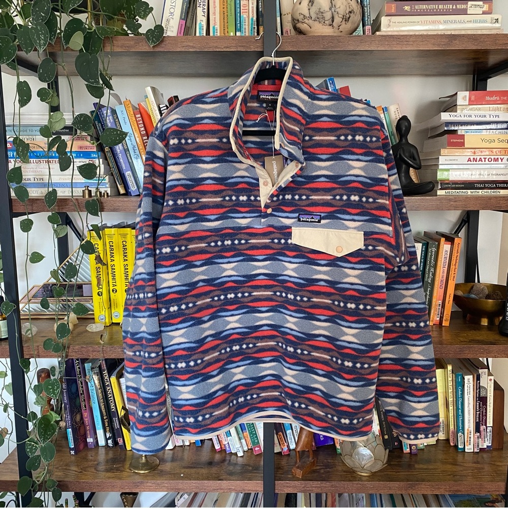 NWT Mens Patagonia Synchilla Pullover Aztec Fleece Jacket